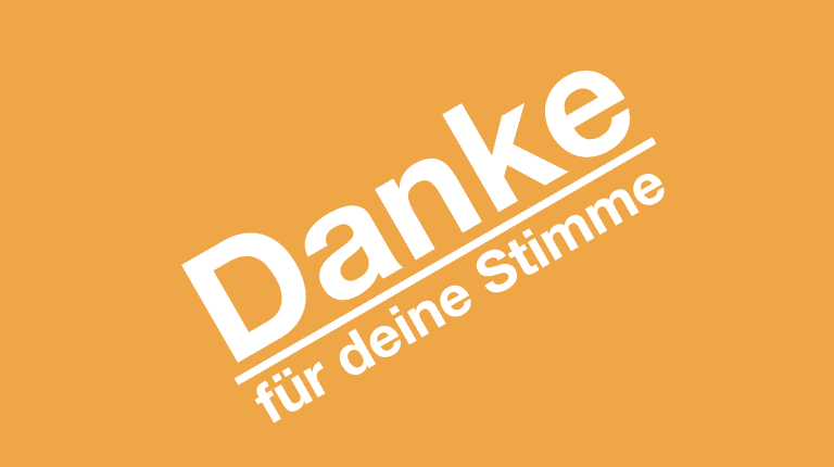 Danke für deine Stimme!